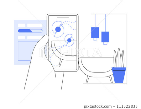 AR in entertainment isolated cartoon vector illustrations. AR in entertainment isolated cartoon vector illustrations. 111322833