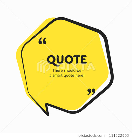 Quote frame blank, text quote boxes, message 111322903