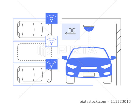 Bay indicator isolated cartoon vector illustrations. 111323013