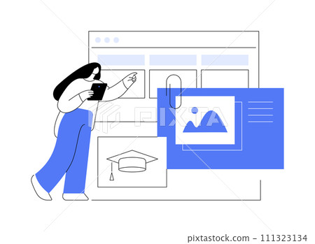 Attach assignment isolated cartoon vector illustrations. Attach assignment isolated cartoon vector illustrations. 111323134