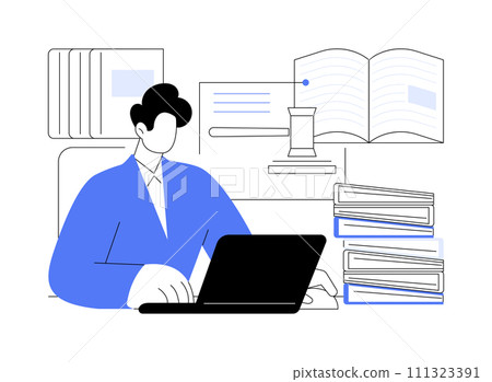 Follow law changes isolated cartoon vector illustrations. 111323391