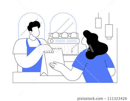 Make an order isolated cartoon vector illustrations. 111323426