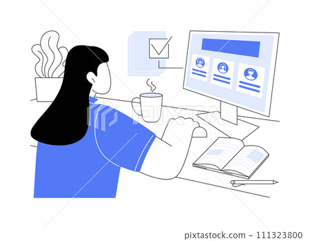 Talent search isolated cartoon vector illustrations. Talent search isolated cartoon vector illustrations. 111323800