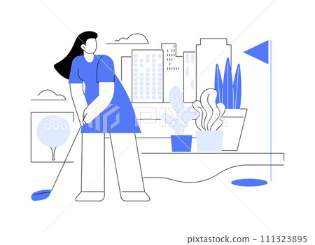 Outdoor recreation area isolated cartoon vector illustrations. 111323895