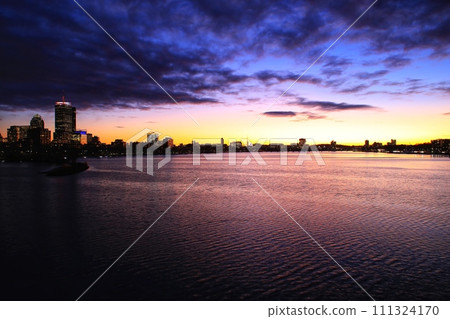 A sunset view of Longfellow Bridge A sunset view of Longfellow Bridge 111324170