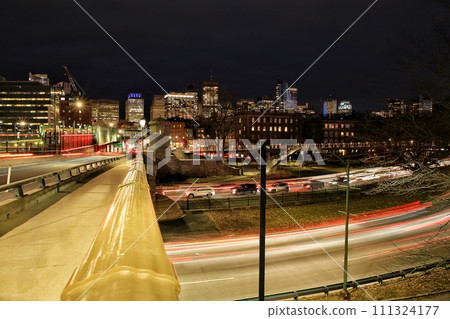 Night view of Beacon Hill from Longfellow Bridge Night view of Beacon Hill from Longfellow Bridge 111324177