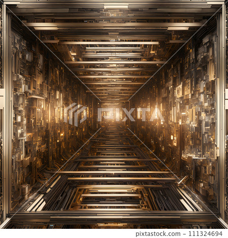 AI-generated content. A complex quantum computing system. AI-generated content. A complex quantum computing system. 111324694