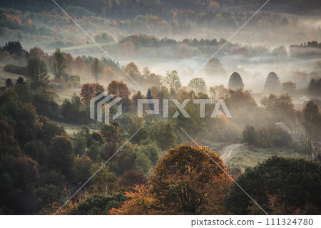 Autumn mountain landscape 111324780