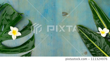 Summer flat lay scenery Summer flat lay scenery 111324976