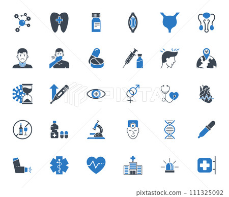 Medical Vector Icons Set Medical Vector Icons Set 111325092