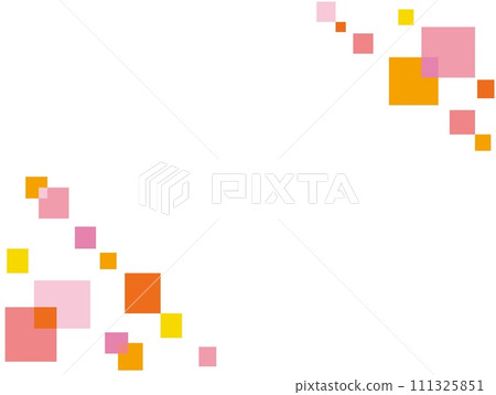 Geometric pattern frame white background pastel colors 111325851