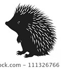 hedgehog silhouette 111326766