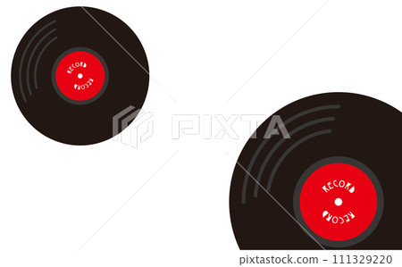 Vector illustration background frame of records Vector illustration background frame of records 111329220