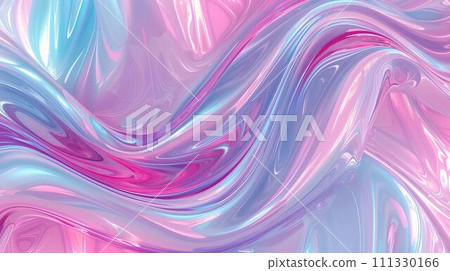 abstract background pink blue purple with smooth wavy silk or satin texture. 3d render illustration abstract background pink blue purple with smooth wavy silk or satin texture. 3d render illustration 111330166