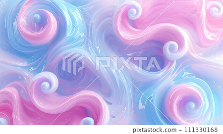 abstract background pink blue purple with smooth wavy silk or satin texture. 3d render illustration abstract background pink blue purple with smooth wavy silk or satin texture. 3d render illustration 111330168