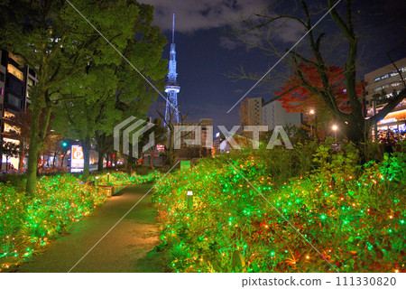 [Aichi Prefecture] Nagoya cityscape Hisaya Odori Park winter illumination 111330820