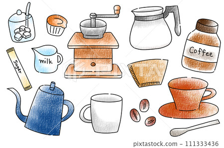 Loose simple coffee set analog style Loose simple coffee set analog style 111333436