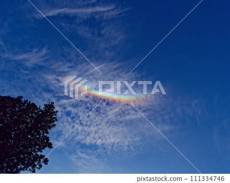 Cold wave hits, circumzenith arc appears 111334746