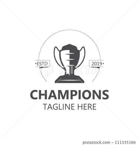 Trophy Logo winner, Sports Tournament Championship Cup Design. minimalist emblem sport, club shop simple icon design Trophy Logo winner, Sports Tournament Championship Cup Design. minimalist emblem sport, club shop simple icon design 111335166