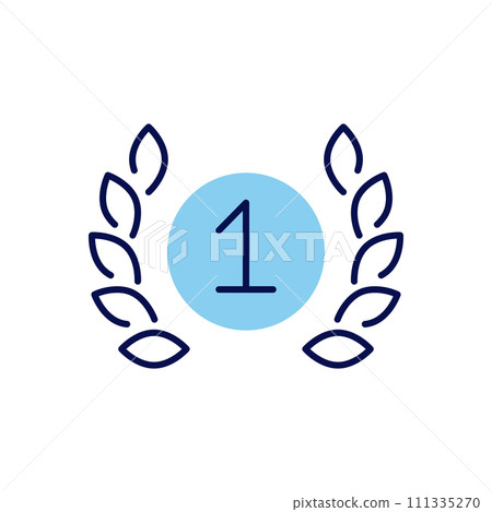 First Place related vector icon 111335270