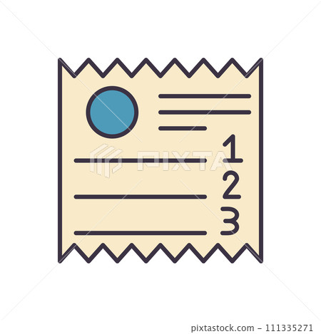 Sales Receipt related vector icon Sales Receipt related vector icon 111335271