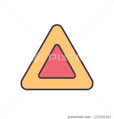 Triangle related vector icon Triangle related vector icon 111335301