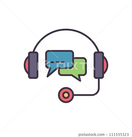 Support related vector icon Support related vector icon 111335323