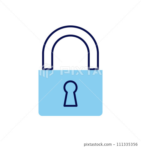 Padlock related vector icon Padlock related vector icon 111335356