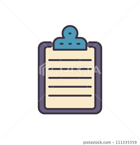 Clipboard related vector icon Clipboard related vector icon 111335359