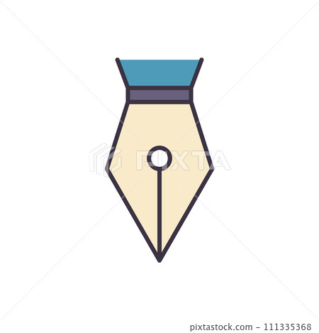 Nib related vector icon 111335368
