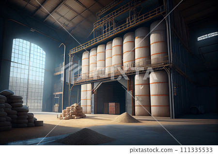 Large warehouse for grain storage Large warehouse for grain storage 111335533