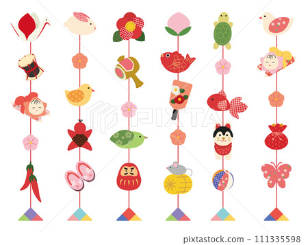 懸掛小雞的插圖集 111335598