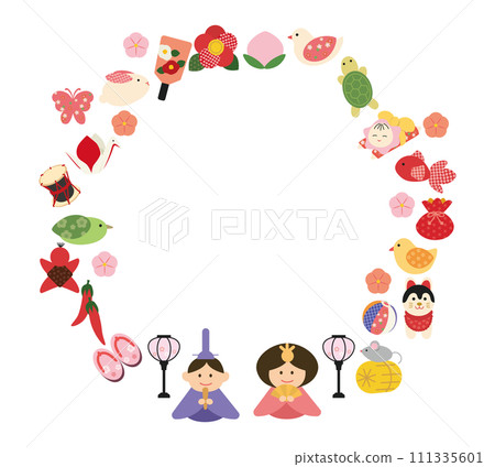女兒節框架 111335601