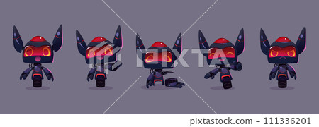 Cute robot cartoon character Cute robot cartoon character 111336201