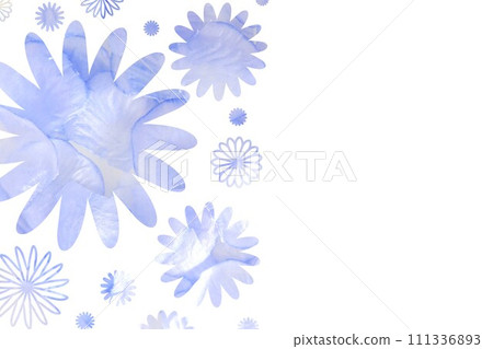 Flower greeting card Flower greeting card 111336893
