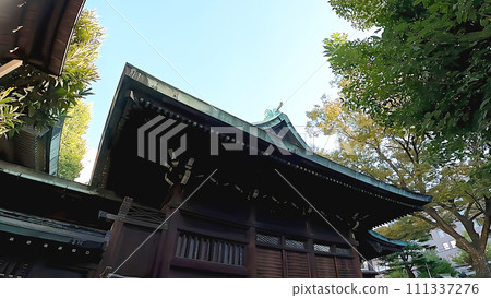 鐵保豆稻荷神社本殿千木木造祭堂 111337276