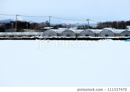 Snow piled fields Snow piled fields 111337478