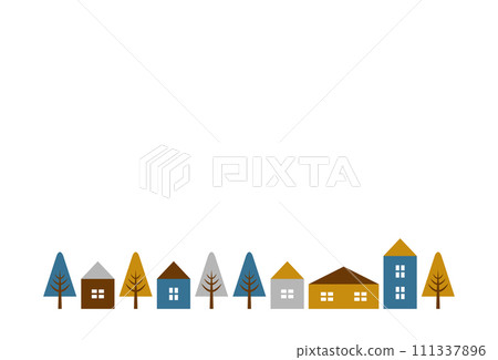 房子和木頭背景材料 111337896