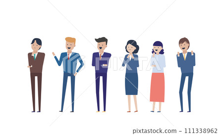 A smiling business person who understands and is satisfied with the solution. 111338962