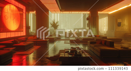 cyberpunk interior 111339143