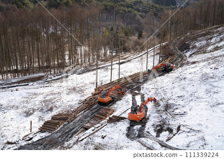 使用重型機械進行森林清理工作以實現循環林業 111339224