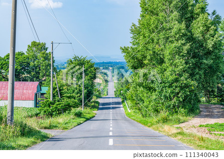 Kamifurano Town, Hokkaido, Kamifurano Eight Views, Summer Roller Coaster Road 111340043