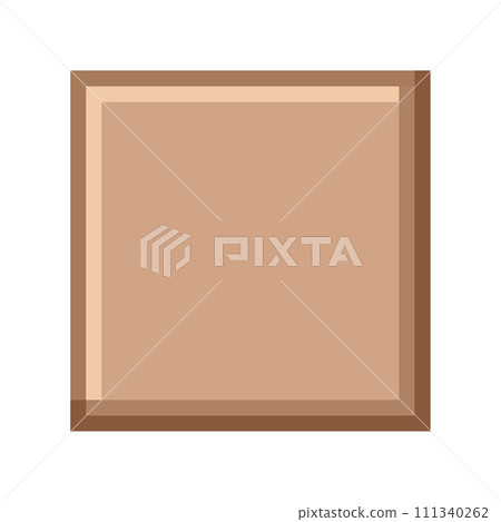 方形瓷磚，淺棕色像素圖 111340262