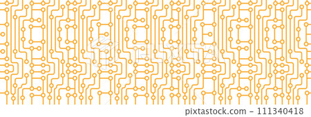 background of the printed circuit board. Template for the cover, banner and creative design 111340418