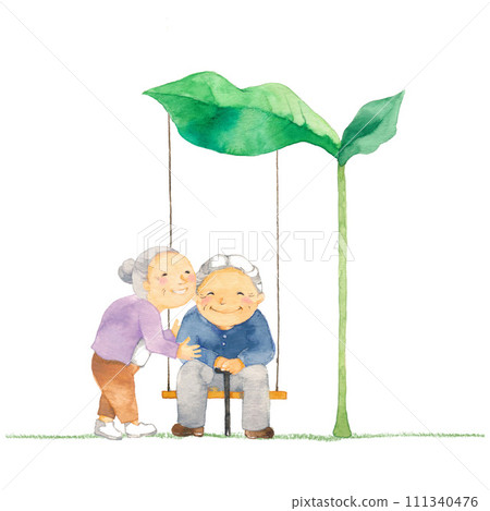 big leaf, grandpa and grandma big leaf, grandpa and grandma 111340476