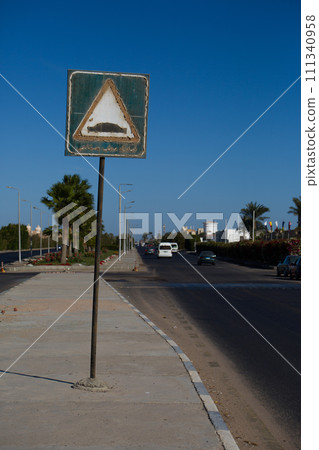 Speed bump road sign Speed bump road sign 111340958