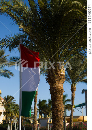 Narrow flag of Italy 111340974