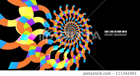 Geometric colorful abstract background vector template 111342401