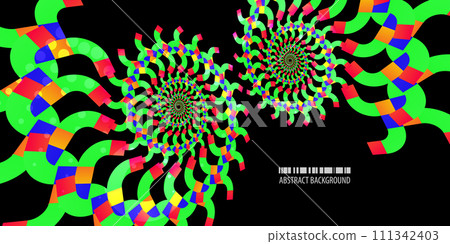Geometric colorful abstract background vector template 111342403