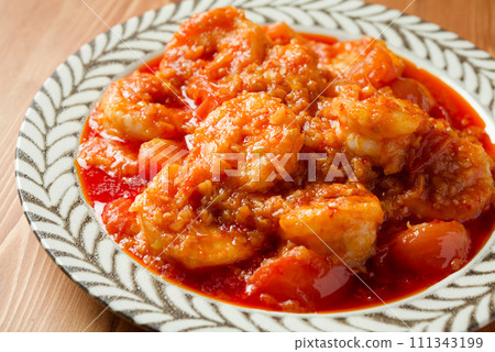 Fresh tomato shrimp chili Fresh tomato shrimp chili 111343199